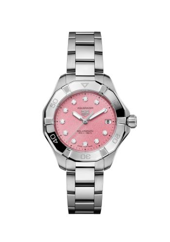 TAG Heuer Aquaracer Professional 200 Solargraph 34 Stainless Steel / Pink - Diamond